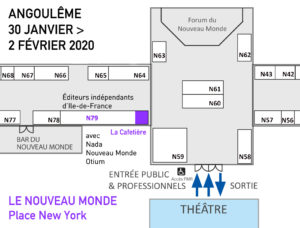 plan du stand La Cafetière au FIBD 2020