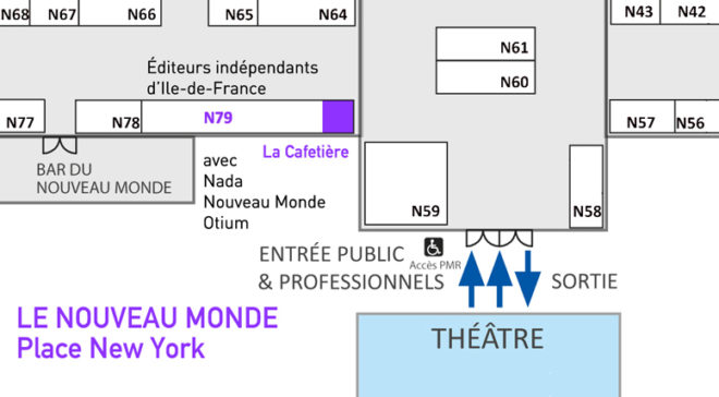 plan du stand La Cafetière au FIBD 2020