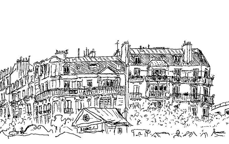 Un des volets du leporello Paris