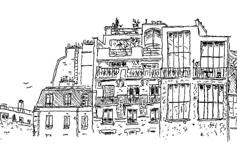 Un des volets du leporello Paris